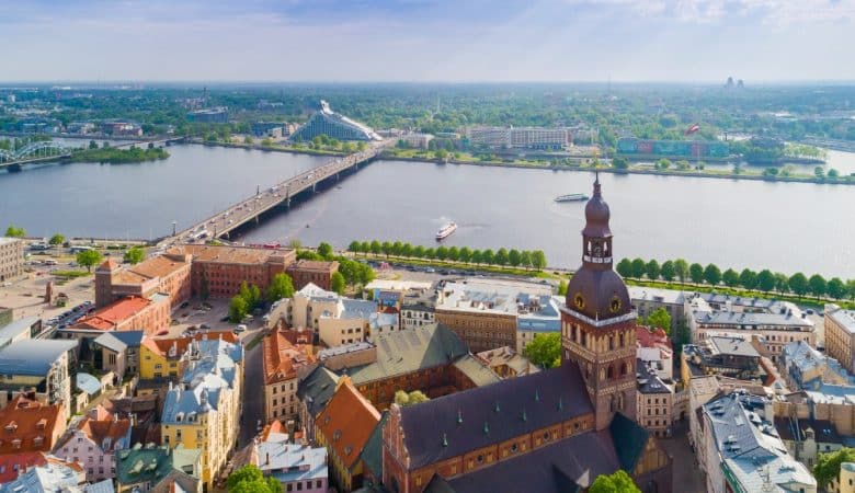 vue sur riga lettonie